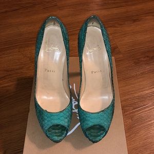 Christian Louboutin Alta Dama 140 Watersnake